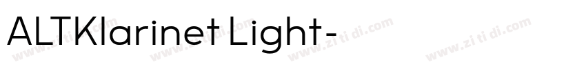 ALTKlarinet Light字体转换